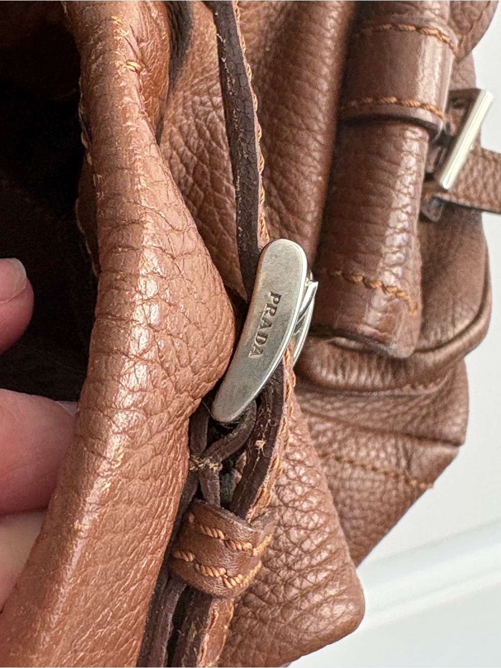 Prada Vitello Daino Leather Shoulder Bag - Picture 8 of 12